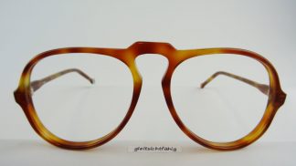 Pantobrille Vintagebrille riesig groß braune Hornoptik Damen/Herren Gr L 54 20 