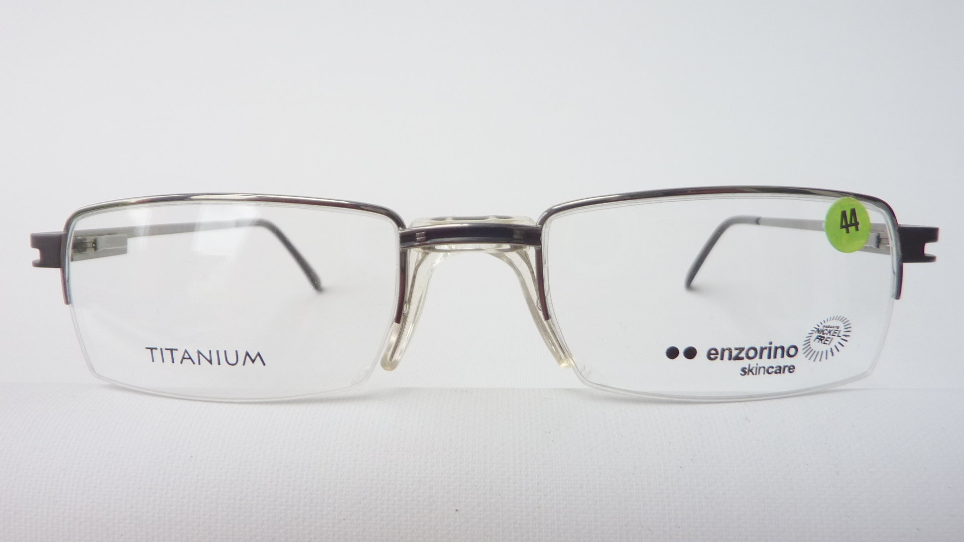 Leicht Herren Rechteckig Brille Metal Brillengestell Titan Fassung Vollrand Grau 