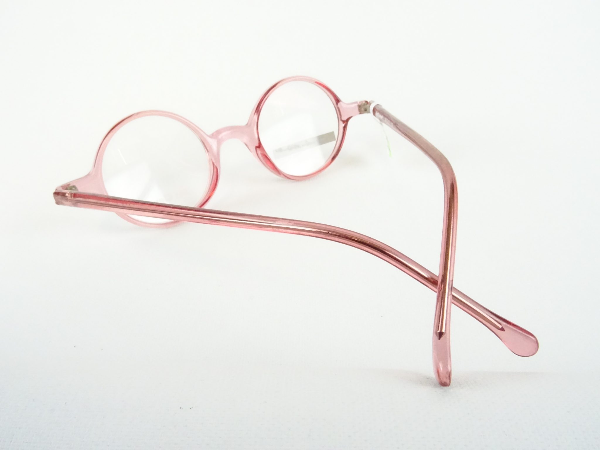 Kreisrunde Brillenfassung kleine runde Brille unisex tragbar rosafarben