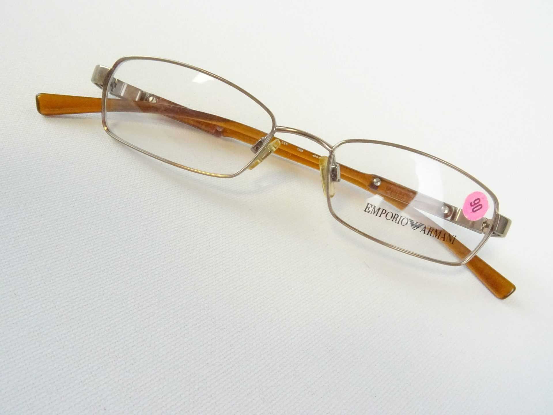 ARMANI Brille für kleine Gesichter Metall Designerfassung schmale Form sehr leicht gold