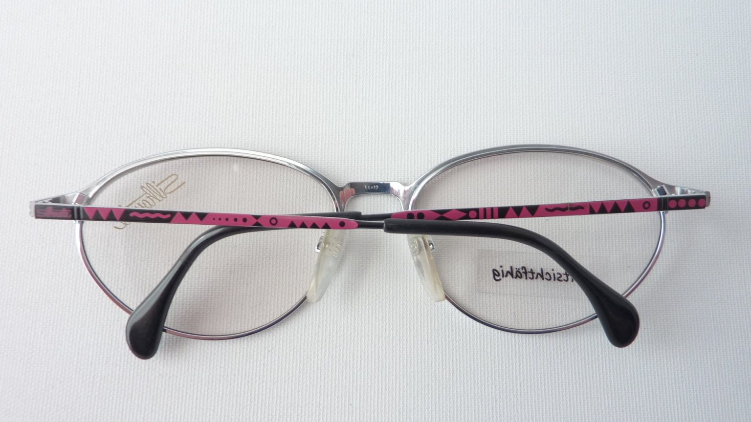 Hochwertige Damenbrille Brillenfassung Silhouette 6131 silber pink