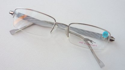De Panther extraleichte Herrenbrille silber grau mit schmaler