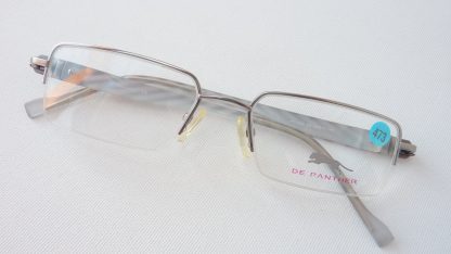 De Panther extraleichte Herrenbrille im Materialmix silber grau mit
