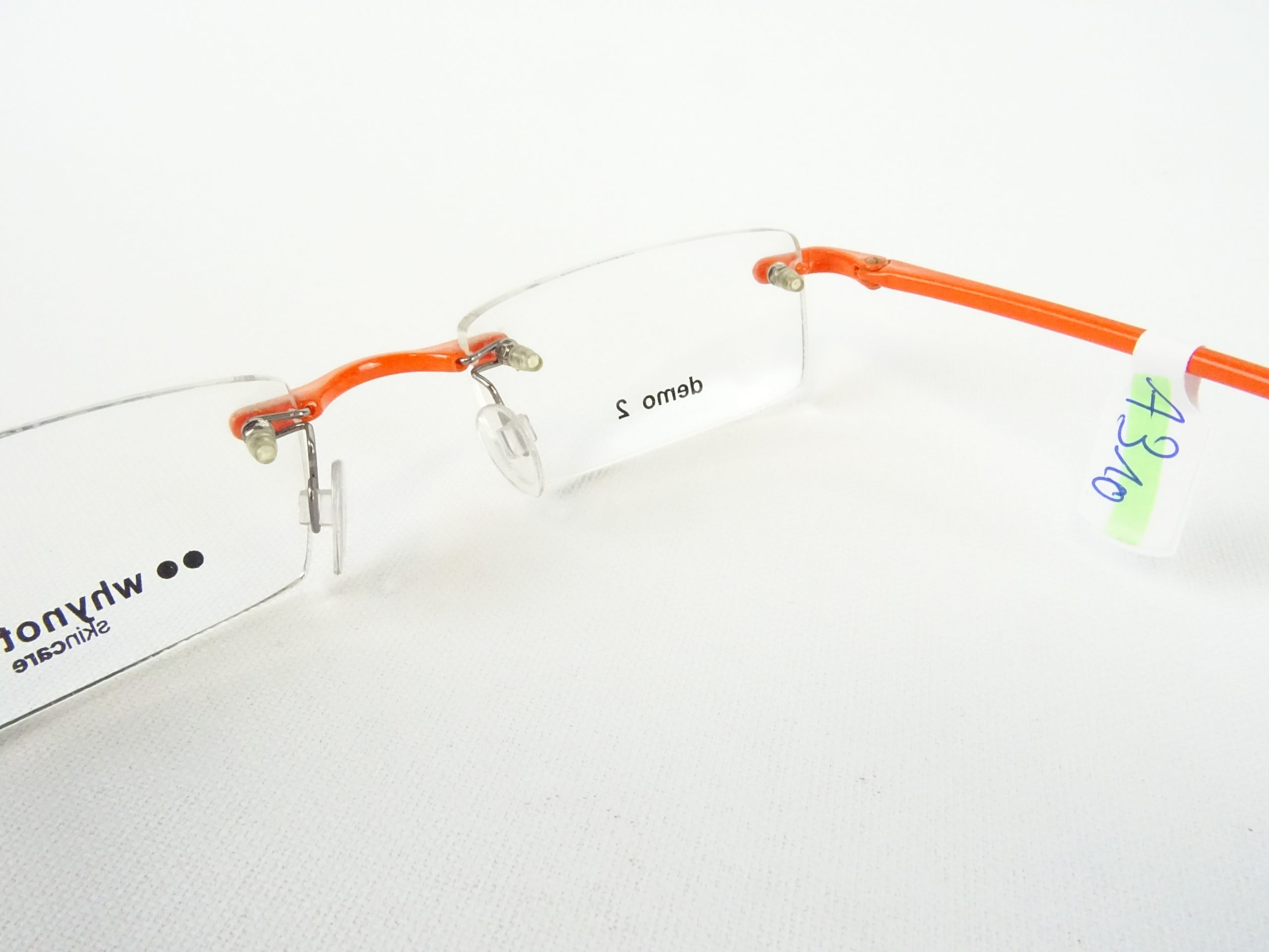 WHY NOT rahmenlose Brille kleine Brillenfassung schmale flache Glasform ...