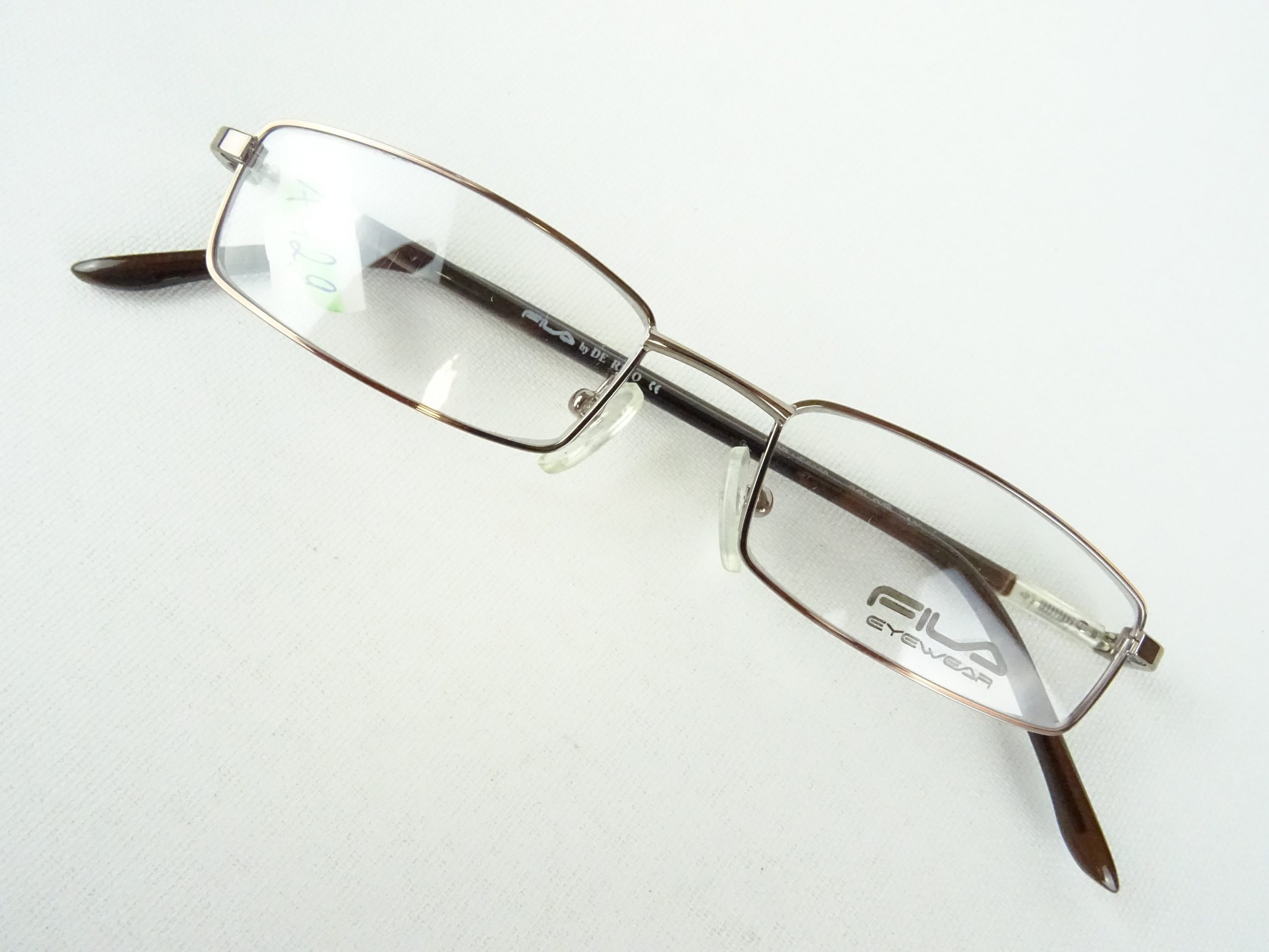 Fila Minibrille eckige Metallgestell extraleichte Brillenfassungen für kleine/schmale Gesichter