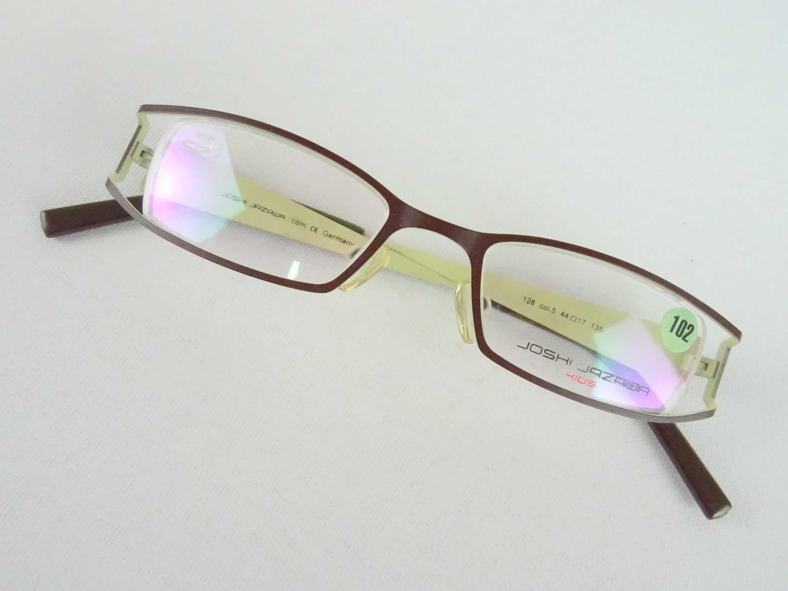 Preiswerte Damenbrillen Brillengestell Metallfassung schmale Glasform für kleine Gesichter J