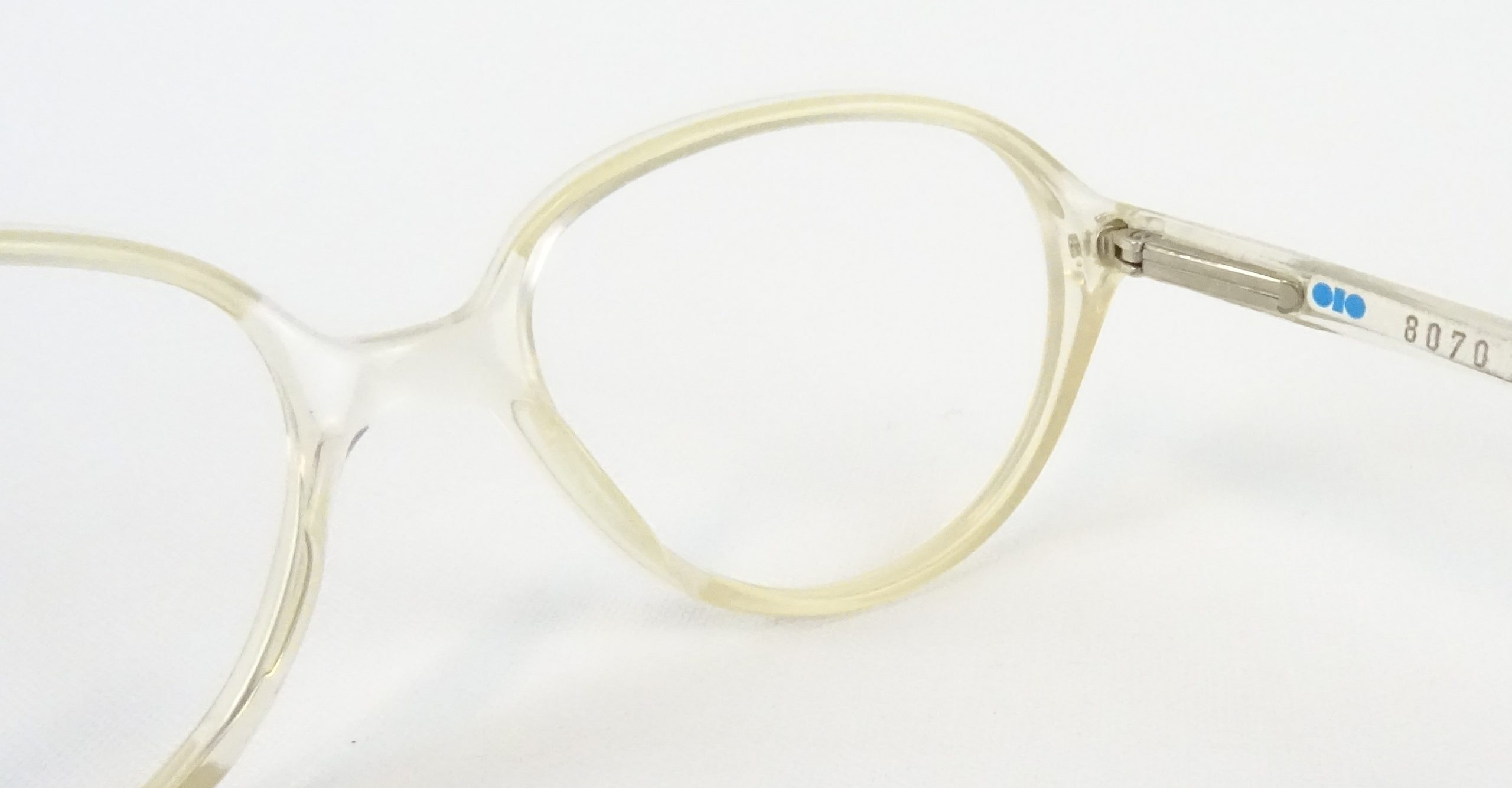 Vintage Brillengestell Klar Transparent - Retro Style Der 50er, Klarglas, Unisex